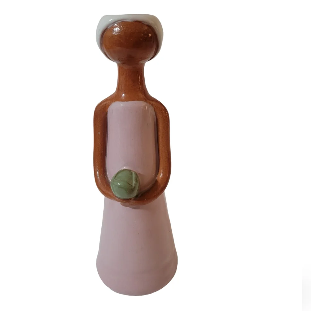 Vintage Lime Faceless Candle Holder